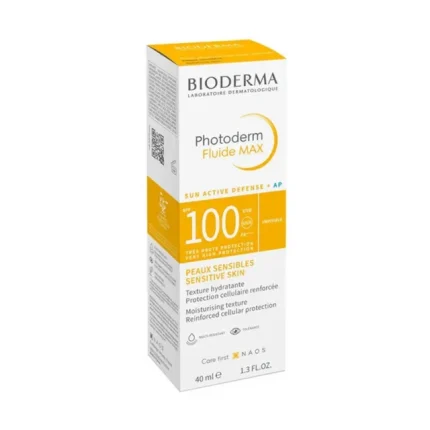 واقي شمس بيوديرما فوتوديرم SPF100 فلويد غير مرئي 40 مل حماية عالية للبشرة Bioderma Photoderm Fluide Max SPF100 Invisible Sun Cream