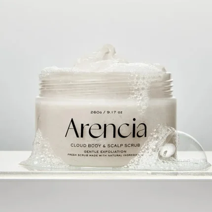 ARENCIA Fresh Cloud Body & Scalp Scrub White Tea & Neroli أرينسيا مقشر الجسم وفروة الرأس بالشاي الأبيض وزهر البرتقال فريش كلاود 260جم