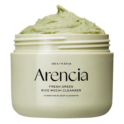ARENCIA Fresh Green Rice Mochi Cleanser أرينسيا غسول الأرز الأخضر موشي لتنظيف لطيف وإشراقة البشرة 120جم