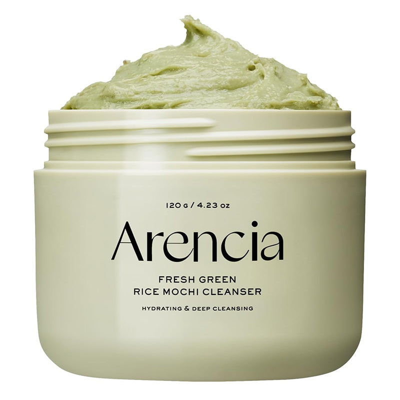 Arencia Fresh Green Rice Mochi Cleanser 120g 1 أرينسيا غسول الأرز الأخضر موشي لتنظيف لطيف وإشراقة البشرة 120جم