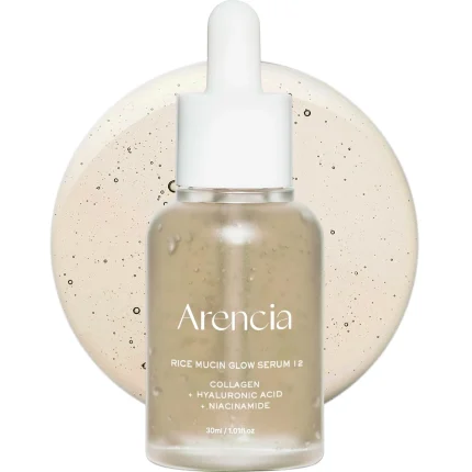 Arencia Rice Mucin Glow Serum سيروم أرينسيا رايس ميوسين جلو لتفتيح وترطيب البشرة 30مل