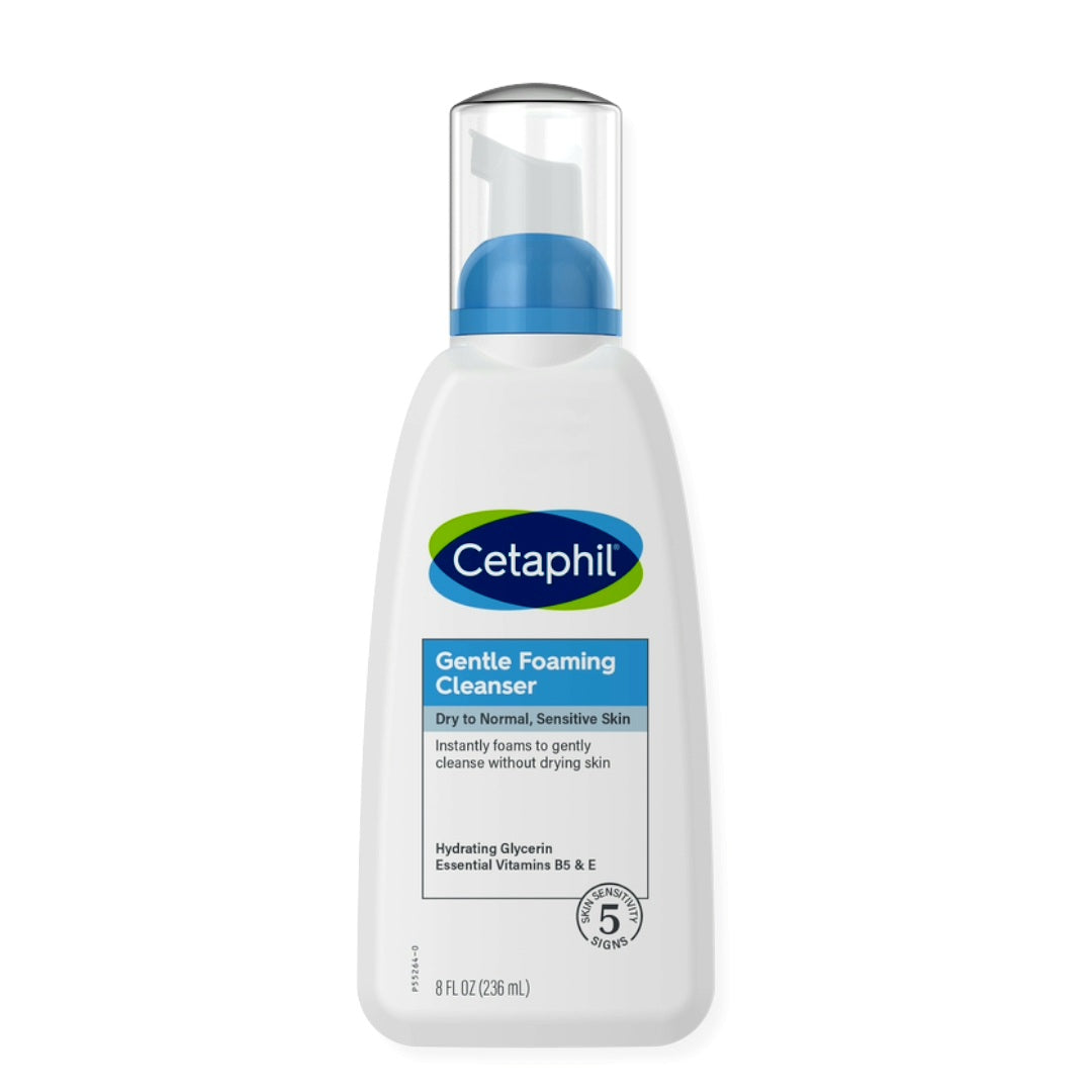 Cetaphil Gentle Foaming Cleanser - 236ml غسول سيتافيل الرغوي اللطيف للبشرة الحساسة 236مل