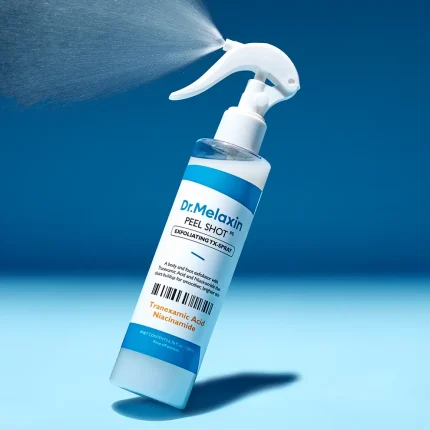 Dr. Melaxin TX Body Peeling and Lightening Spray دكتور ميلاكسين بخاخ تقشير وتفتيح وعلاج تصبغات الجسم بحمض الترانيكساميك والنياسيناميد 200مل