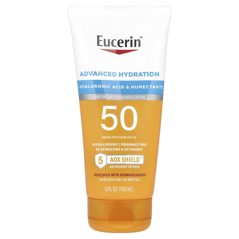 واقي شمس يوسرين الأزرق SPF50 لوشن خفيف 150مل