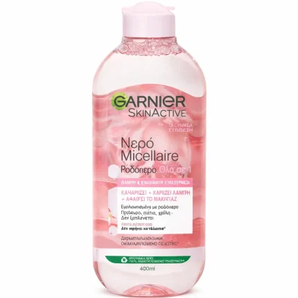 ماء ميسيلار غارنييه سكين أكتيف بماء الورد 3 في 1 - 400مل Garnier SkinActive Micellar Water with Rose Water 3-in-1 - 400ml