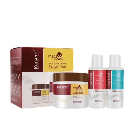 Karseell Collagen Hair Mask Shampoo Conditioner Travel Set  كارسيل مجموعة العناية بالشعر بالكولاجين 3 قطع
