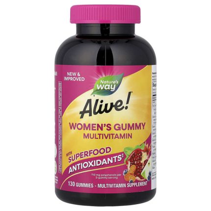 ملتي فيتامين جاميز للنساء Alive Nature’s Way دعم الطاقة والمناعة 130 حبه