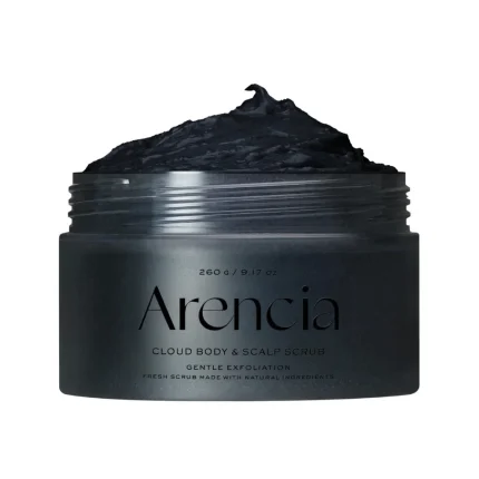 Arencia Black Tea & Yuzu Body & Scalp Scrub مقشر أرينسيا الشاي الأسود واليوزو للجسم وفروة الرأس 260 جرام