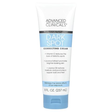Advanced Clinicals Dark Spot Correcting Cream كريم تفتيح البقع الداكنة أدفانسد كلينيكالز لتوحيد لون البشرة 237 مل