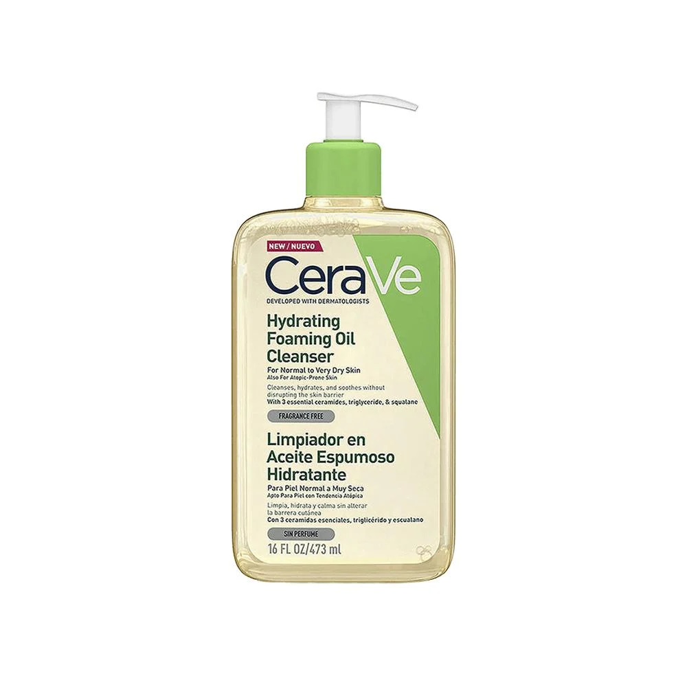 CeraVe Hydrating Foaming Oil Cleanser 473ml 2 غسول سيرافي الزيتي الرغوي المرطب 473مل CeraVe Hydrating Foaming Oil Cleanser