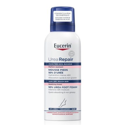 Eucerin UreaRepair Plus Foot Foam 10% Urea رغوة يوسرين يوريا 10% للعناية بالقدمين 150 مل | ترطيب مكثف للقدم الجافة