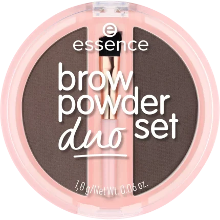 إيسنس بودرة حواجب ثنائية 03 دارك Essence Brow Powder Duo Set 03 Dark
