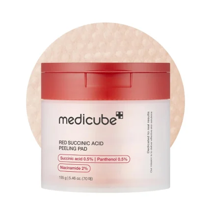 ميديكوب قطن تقشير ريد سكسينيك أسيد Medicube Red Succinic Acid Peeling Pads