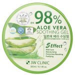 3W كلينك جل الألوفيرا المهدئ 98% حجم 300 مل 33W Clinic 98% Aloe Vera Soothing Gel