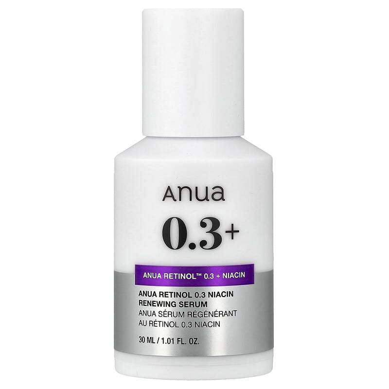 أنوا سيروم نانو ريتينول 0.3% + نياسين للبشرة Anua Retinol 0.3 + Niacin Renewing Serum 30 ml