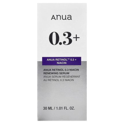 أنوا سيروم نانو ريتينول 0.3% + نياسين للبشرة Anua Retinol 0.3 + Niacin Renewing Serum 30 ml