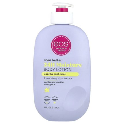 إيوس لوشن الجسم زبدة الشيا فانيلا كشمير للبشرة الجافة 473 مل EOS Shea Better Body Lotion Vanilla Cashmere 473 ml