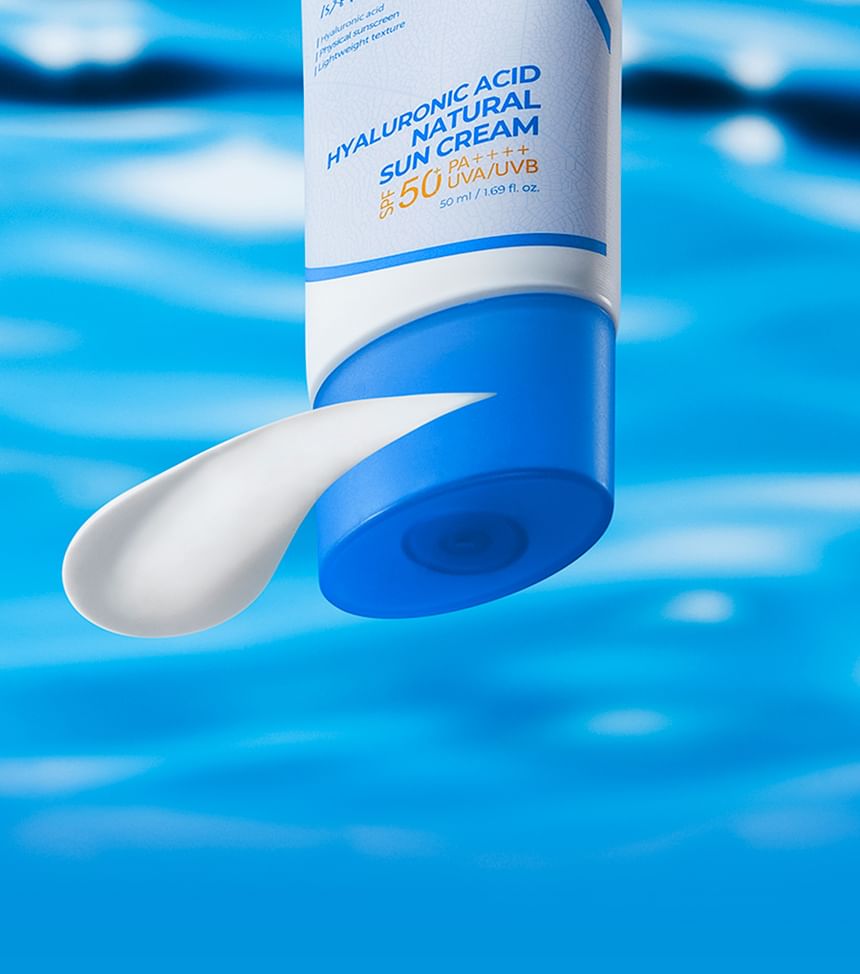 اسنتري كريم واقي شمس طبيعي بحمض الهيالورونيك SPF 50+ حجم 50 مل Isntree Hyaluronic Acid Natural Sun Cream SPF 50+ 50ML