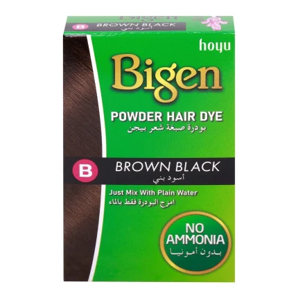 بيجن بودرة صبغة الشعر بني أسود 6 جم Bigen Brown Black Hair Dye Powder 6 g