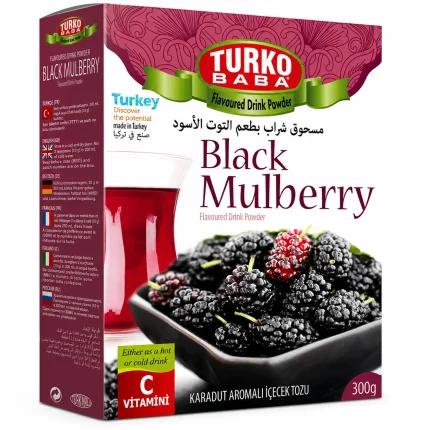 توركو بابا مسحوق شراب التوت الأسود TURKO BABA Black Mulberry Drink 300g