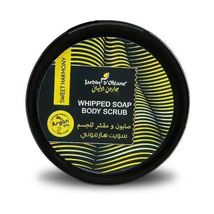 جاردن دي أوليان صابون ومقشر الجسم سوييت هارموني Jardin d'Oleane Whipped Soap & Body Scrub Sweet Harmony