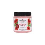 جاردن دي أوليان مقشر الوجه والجسم بالكركديه Jardin d'Oléane Face and Body Scrub with Hibiscus Flower
