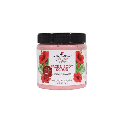 جاردن دي أوليان مقشر الوجه والجسم بالكركديه Jardin d'Oléane Face & Body Scrub with Hibiscus