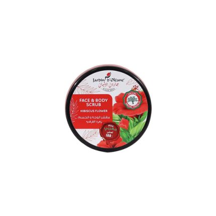جاردن دي أوليان مقشر الوجه والجسم بالكركديه Jardin d'Oléane Face and Body Scrub with Hibiscus Flower