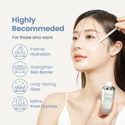 سيروم تيرتير سيراميك ميلك أمبول المرطب للوجه TIRTIR Ceramic Milk Ampoule Moisturising Face Serum 10ml