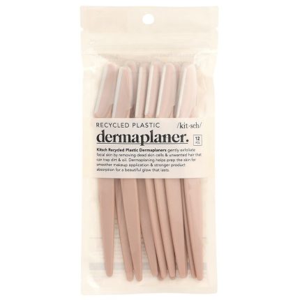 شفرات ديرما بلانر كيتش تيراكوتاKitsch Recycled Plastic Dermaplaner Terracotta 12 Count