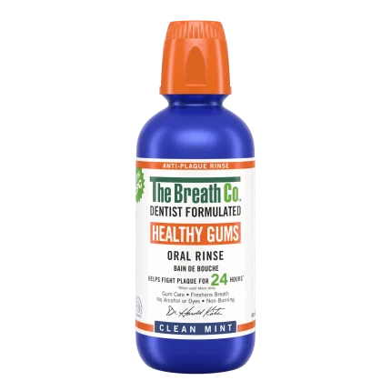 غسول ثيرا بريث البنفسجي لصحة اللثة بنكهة النعناع النظيف The Breath Co. Healthy Gums Clean Mint Mouthwash 500ml