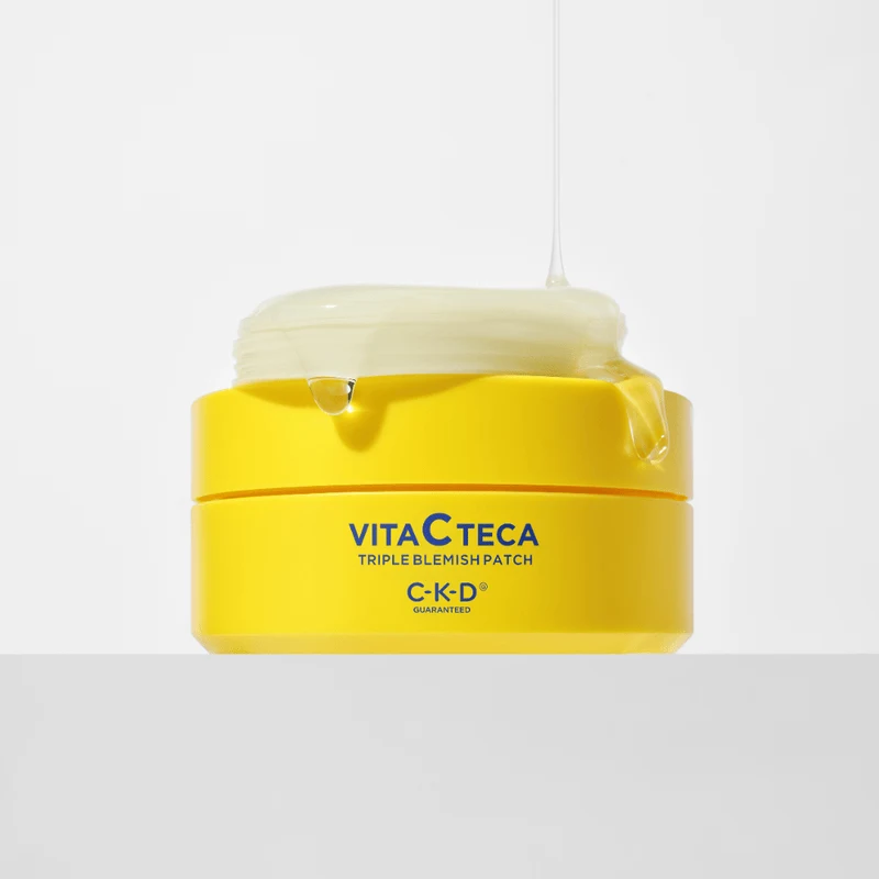 لاصقات سي كيه دي فيتا سي تيكا للحبوب 60 لاصقة CKD Guaranteed Vita C Teca Triple Blemish Patch 82g (60 Patches)