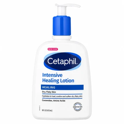 لوشن سيتافيل للبشرة الجافة والمتقشرة المكثف خالي من العطر 473 مل Cetaphil Intensive Healing Lotion 16 fl oz