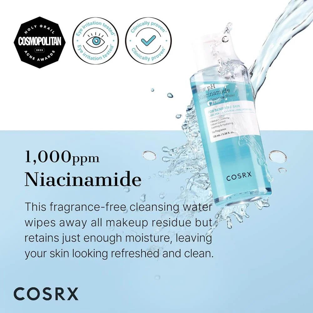 ماء كوزركس ميسيلار بالنياسيناميد COSRX Low pH Niacinamide Micellar Cleansing Water