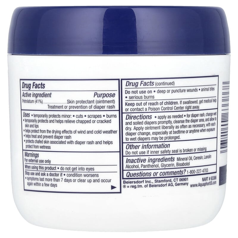 مرهم أكوافور للأطفال Aquaphor Baby Healing Ointment Fragrance Free