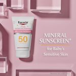 واقي شمس معدني يوسرين للأطفال SPF 50 بدون عطر Eucerin Baby Sensitive Mineral Sunscreen Lotion SPF 50 Fragrance Free 118ml
