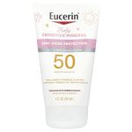 واقي شمس معدني يوسرين للأطفال SPF 50 بدون عطر Eucerin Baby Sensitive Mineral Sunscreen Lotion SPF 50 Fragrance Free 118ml