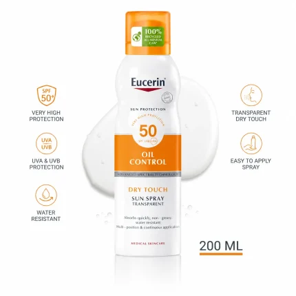 يوسرين بخاخ واقي شمس Eucerin Dry Touch SPF50+ Sunscreen Spray