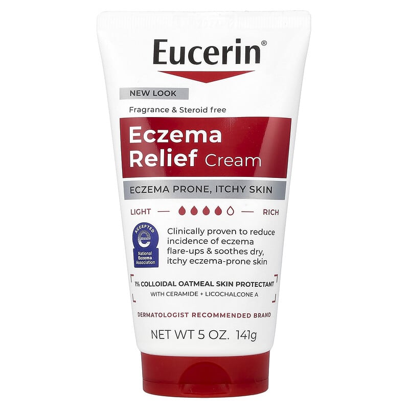يوسرين كريم تخفيف الإكزيما خالي من العطر 141 جم Eucerin Eczema Relief Cream Fragrance Free 141g