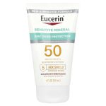 يوسرين لوشن واقي شمس معدني للبشرة الحساسة SPF 50+ حجم 118 مل Eucerin Sensitive Mineral Sunscreen Lotion SPF 50+ Zinc Oxide Protection 118ml