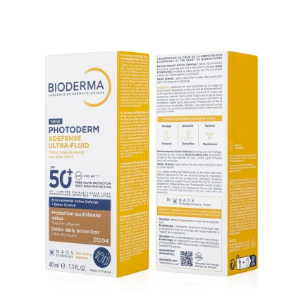 بيوديرما فوتوديرم إكس ديفينس ألترا فلويد SPF50+ درجة N.04 (Bioderma Photoderm XDefense Ultra Fluid SPF50+ N.04)