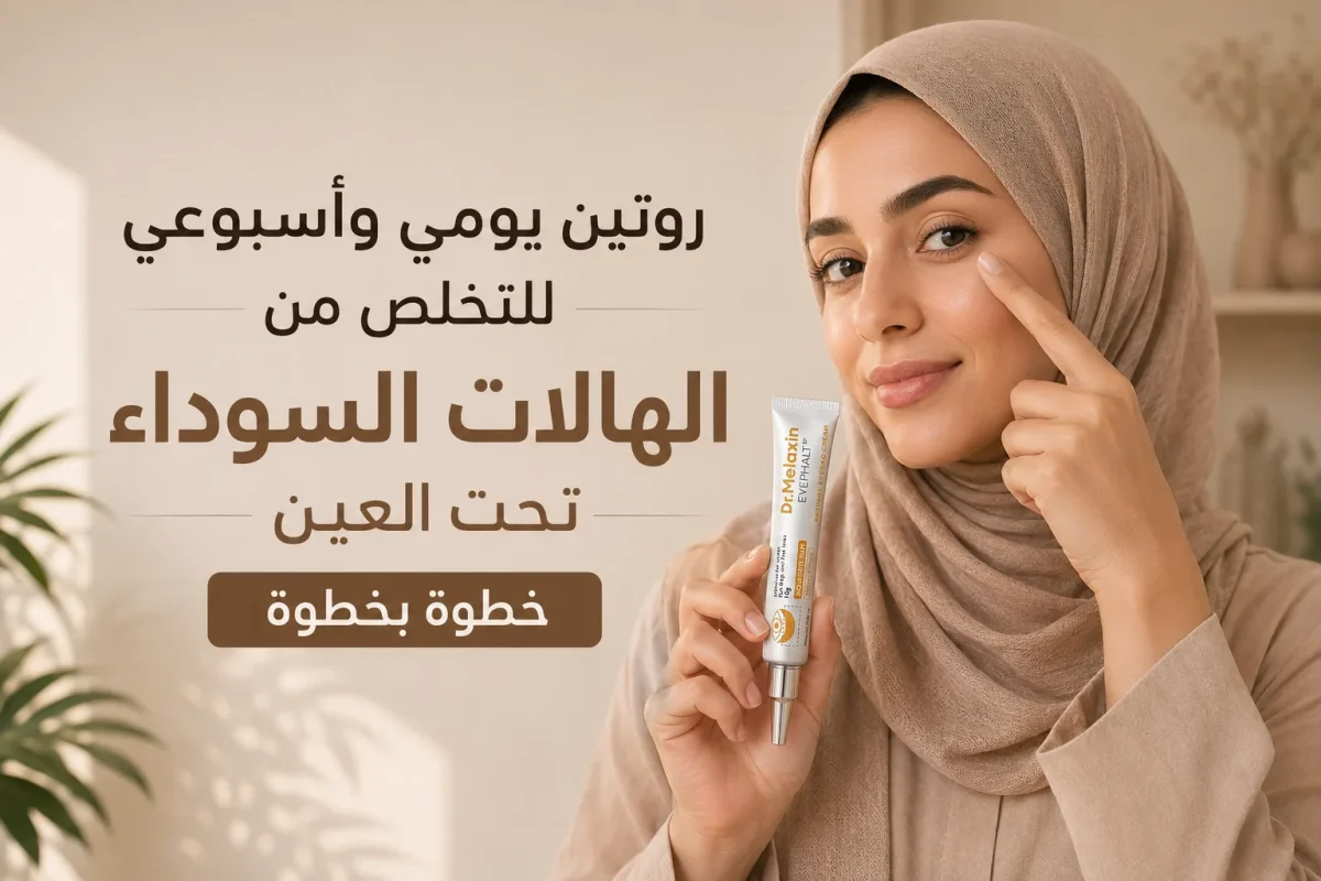 روتين يومي وأسبوعي للتخلص من الهالات السوداء تحت العين خطوة بخطوة
