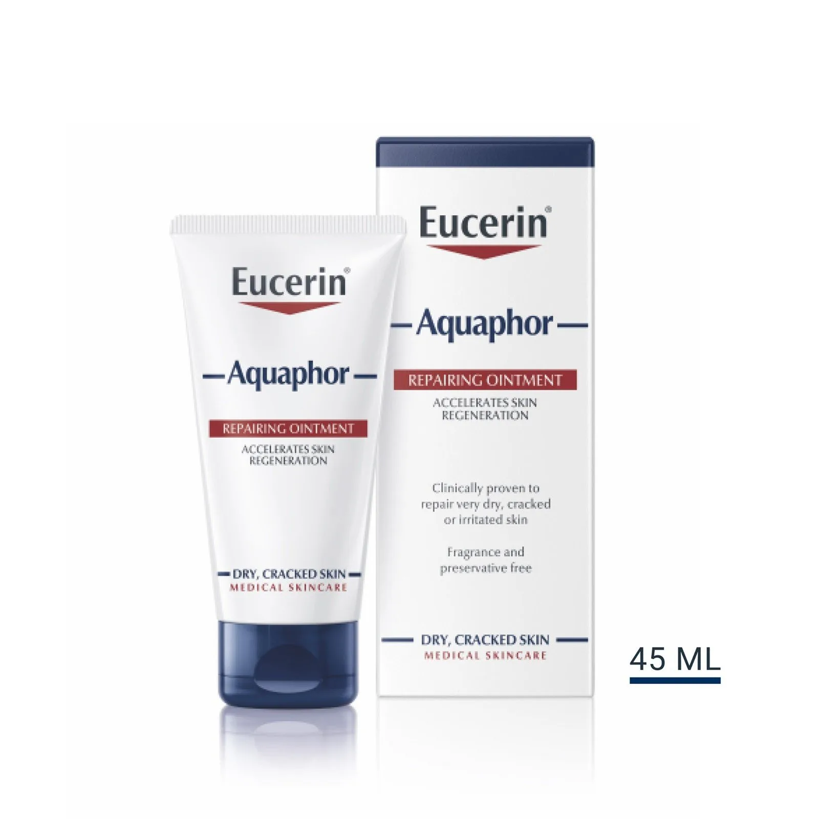 Eucerin Aquaphor Repairing Ointment 45ml مرهم يوسرين أكوافور المرمم للبشرة الجافة جداً 45 مل