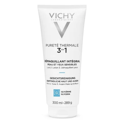 غسول فيشي بيوريتيه ثيرمال 3 في 1 300مل Vichy Purete Thermale 3-in-1 One Step Cleanser 300ml