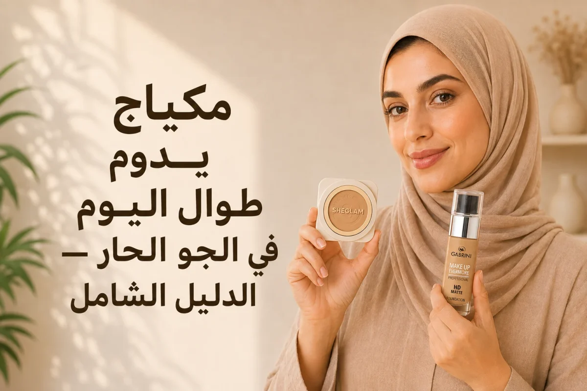 مكياج يدوم طوال اليوم في الجو الحار — الدليل الشامل