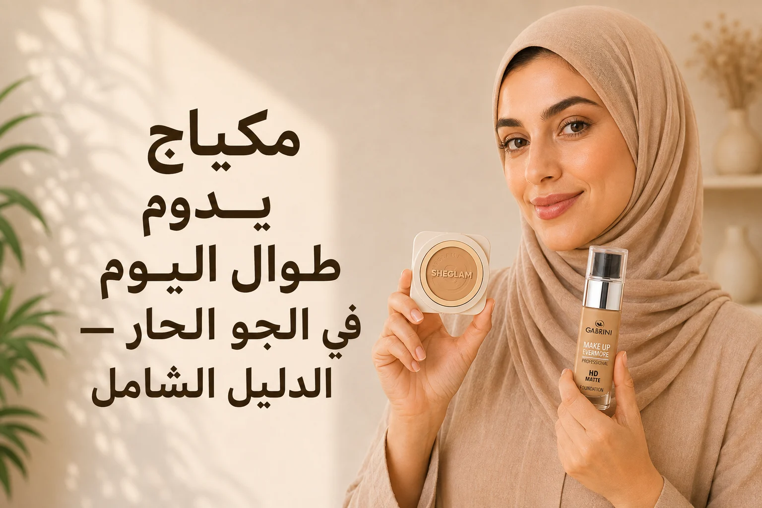 مكياج يدوم طوال اليوم في الجو الحار — الدليل الشامل