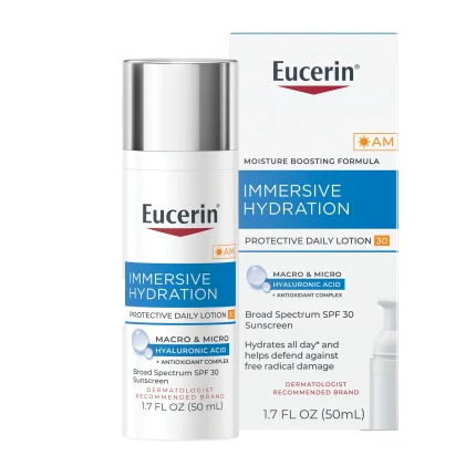 Eucerin Immersive Hydration Daily Face Lotion SPF 30 Sunscreen with Hyaluronic Acid 50ml